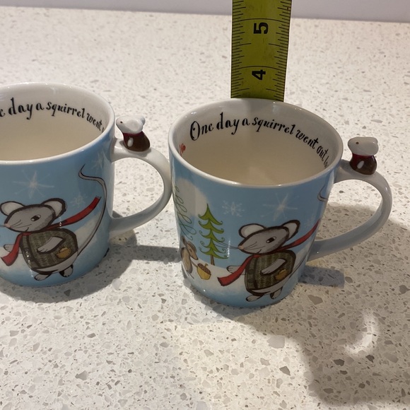 Set of 2 Starbucks Huxley Mouse Holiday Christmas New Bone China Mugs, 2010 - Picture 12 of 13